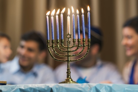 Image of menorah candles