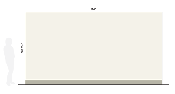 Design elevation of the wall that is the location for the mural.