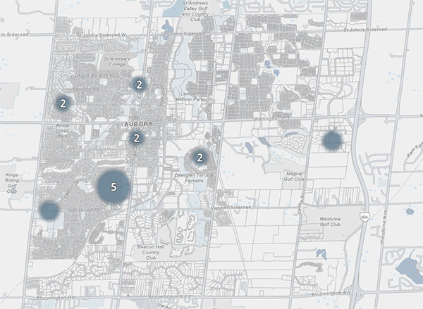 Hyperlink thumbnail of Map of Aurora