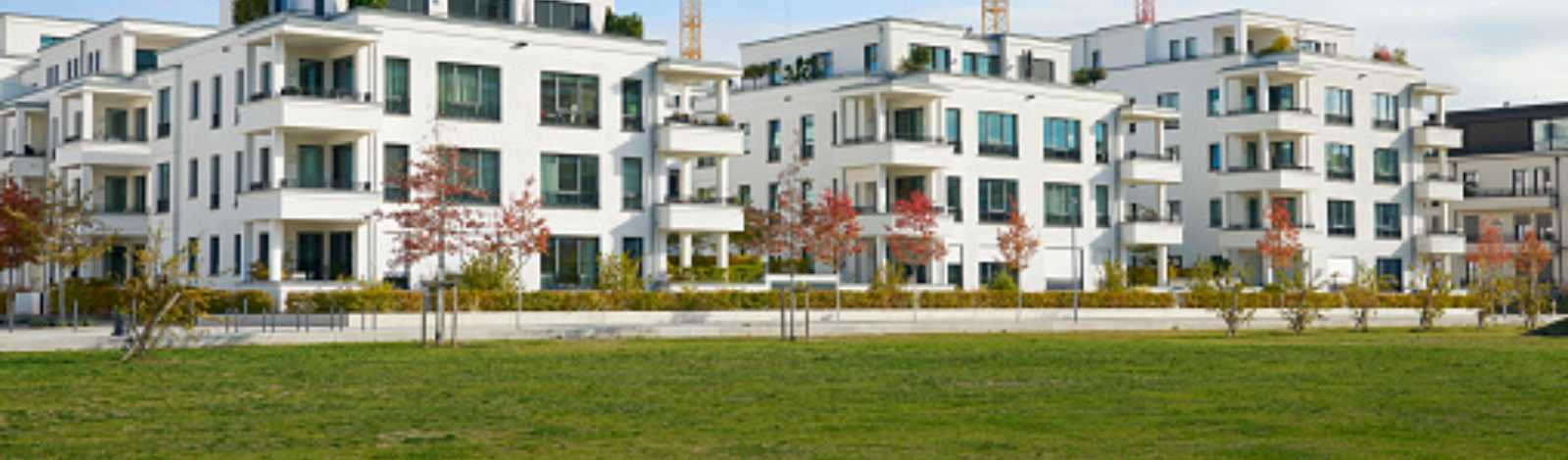 Condo houses under construction