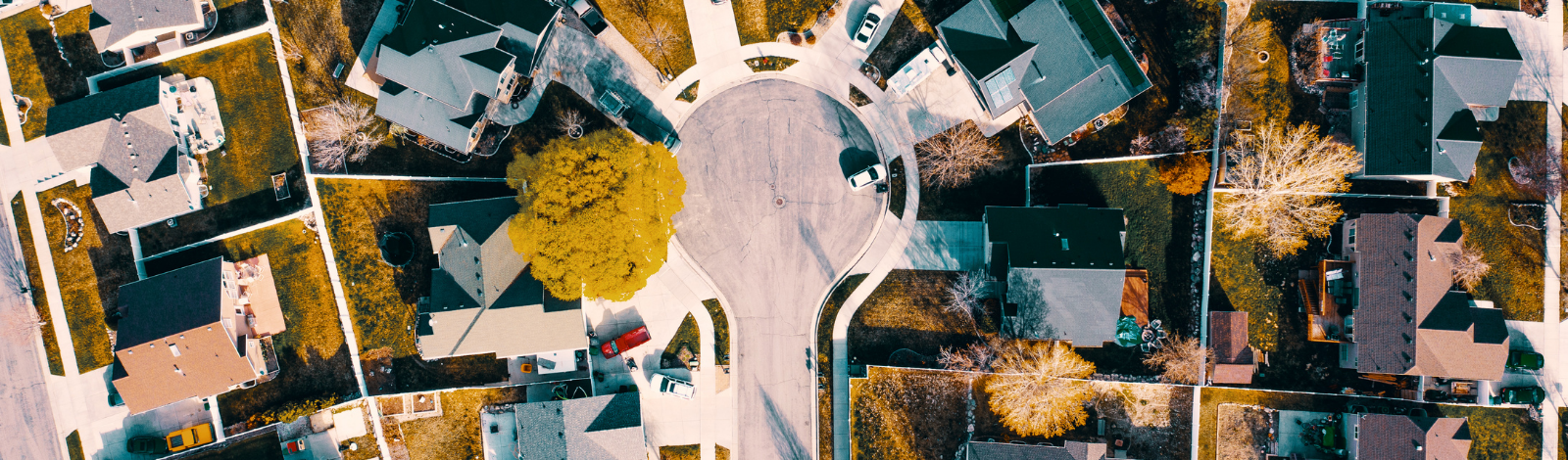 Houses birds eye view