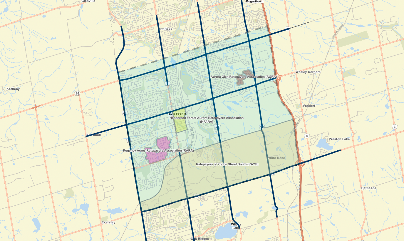 Ratepayers Association Map