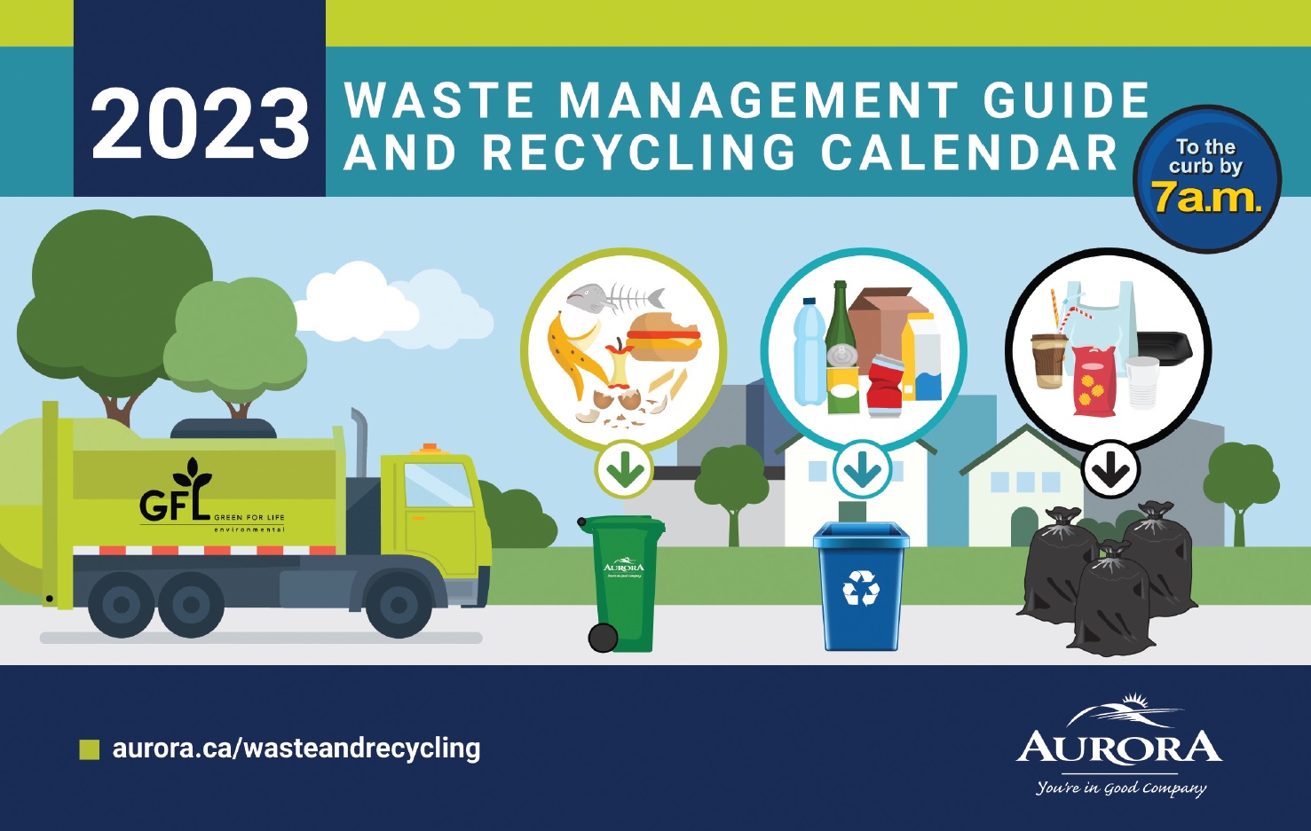 Image of front cover of the 2021 Waste Calendar 