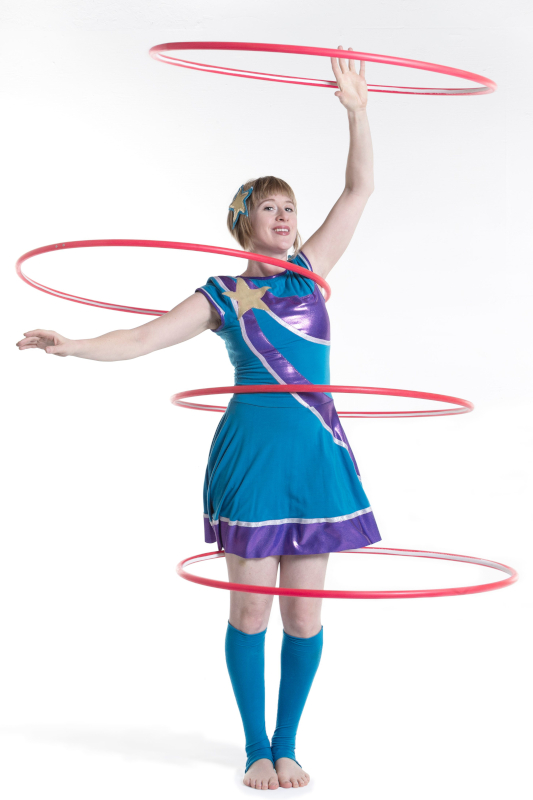 Bex in Motion photo lady with hoola hoops