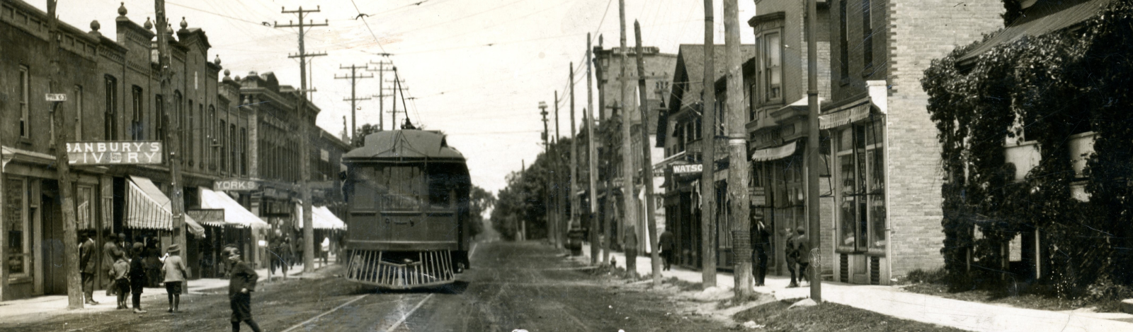 Yonge Street with Streetcar