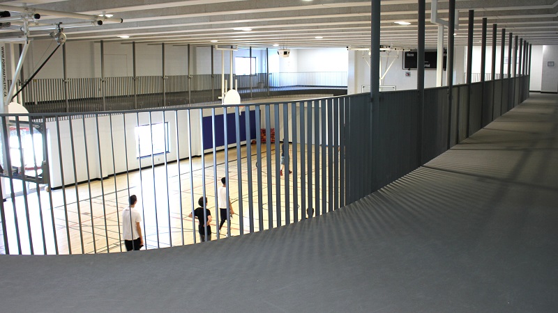 Indoor walking track located at the AFLC