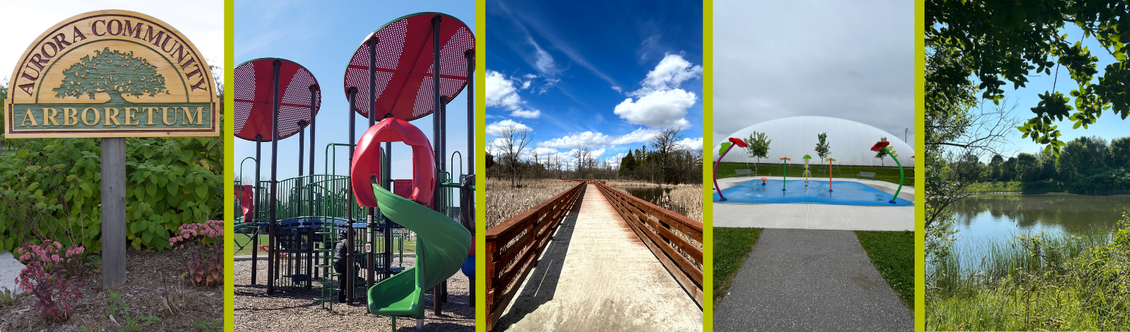 Image of parks, trails, ponds, splash pads in Aurora