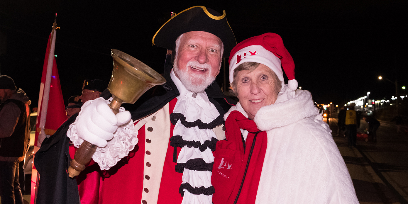 Santa parade town crier