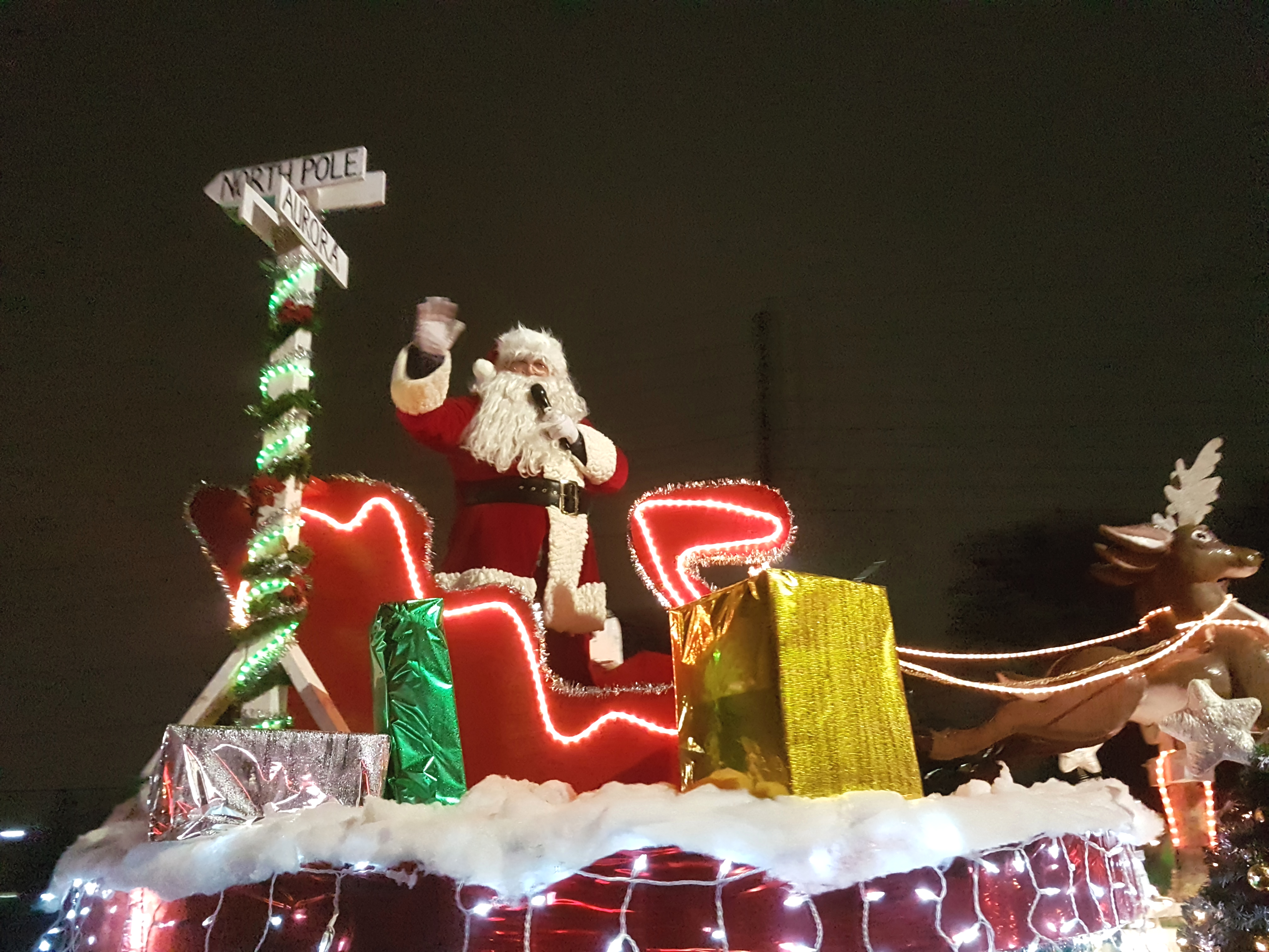Santa on Float