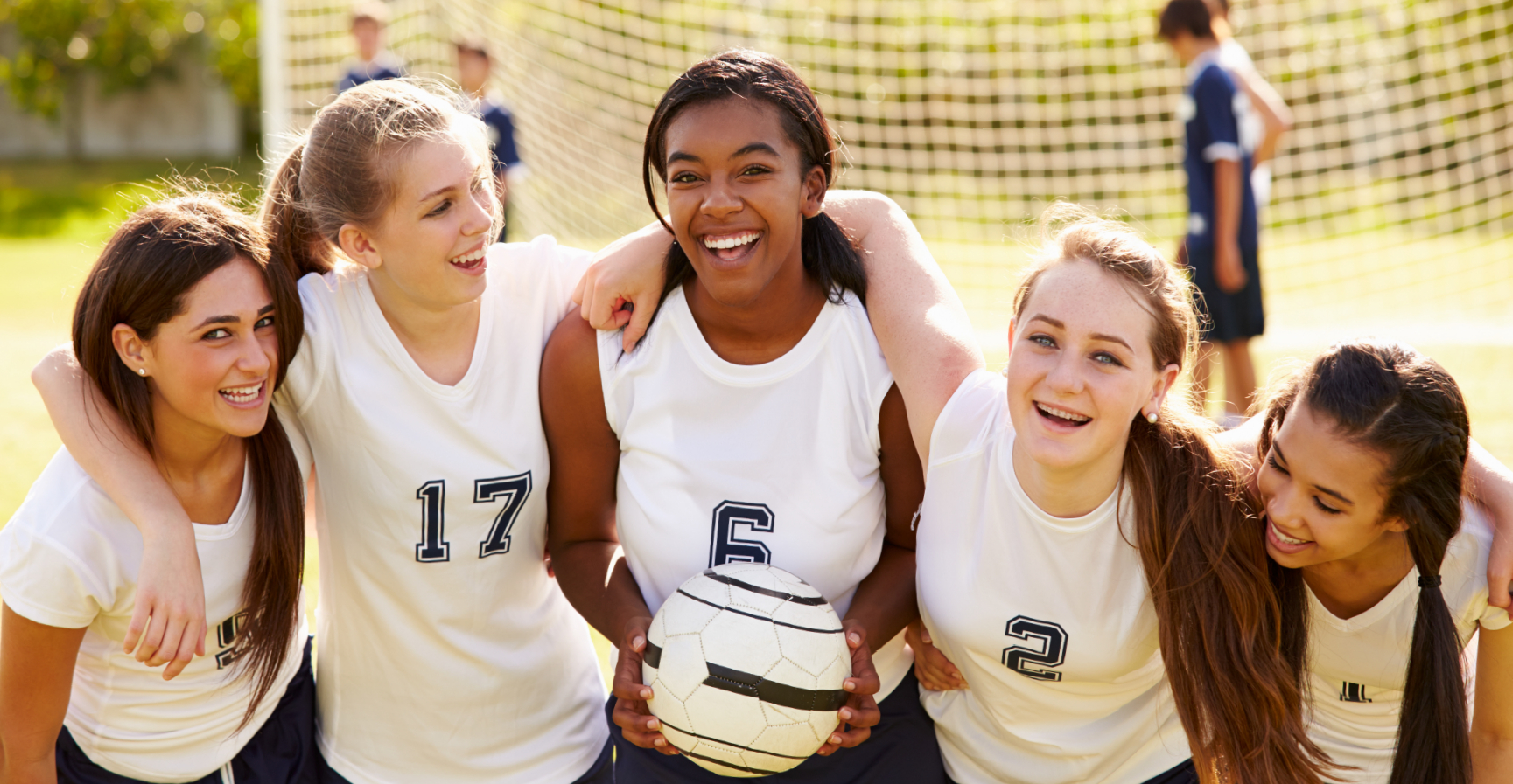 Group of females doing sports