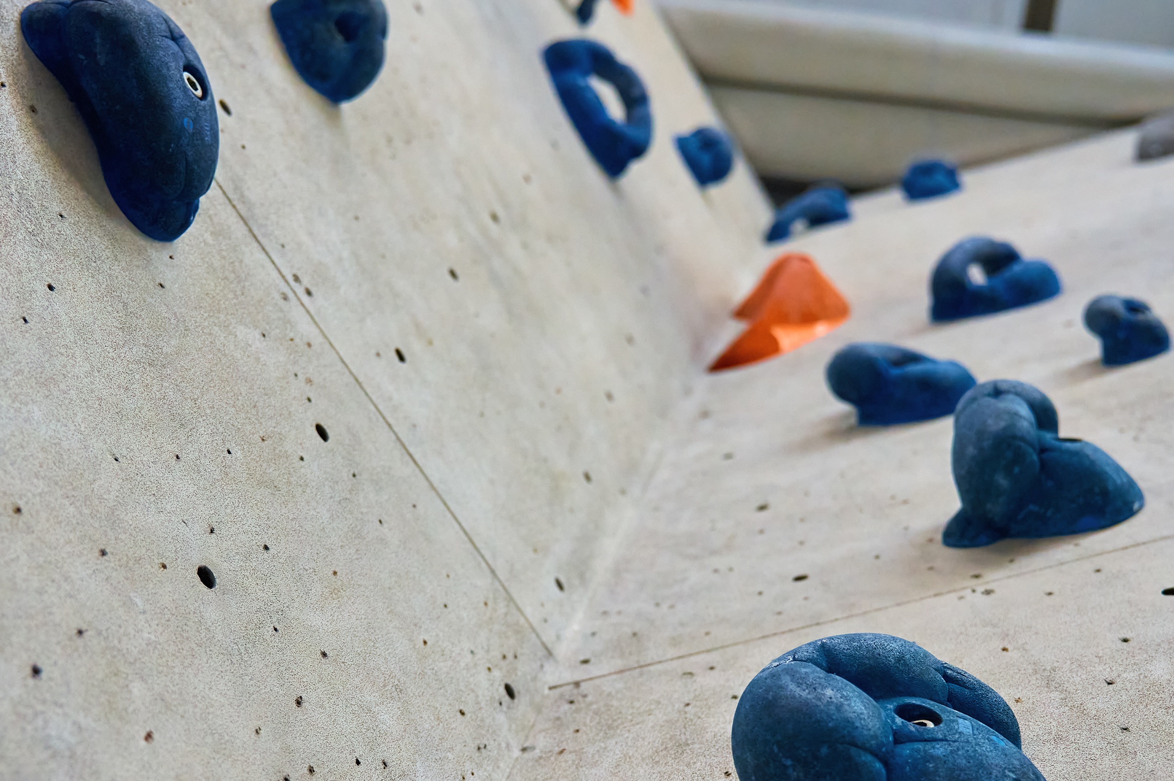 Indoor rock climbing wall