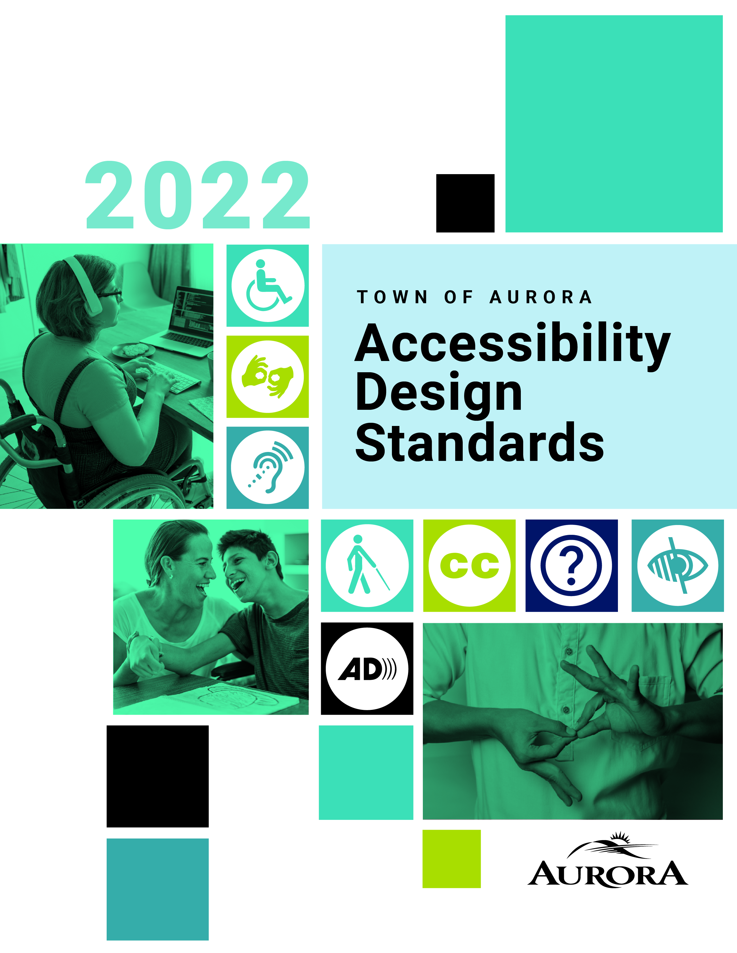 2022 Town of Aurora Accessibility Design Standards coverpage.