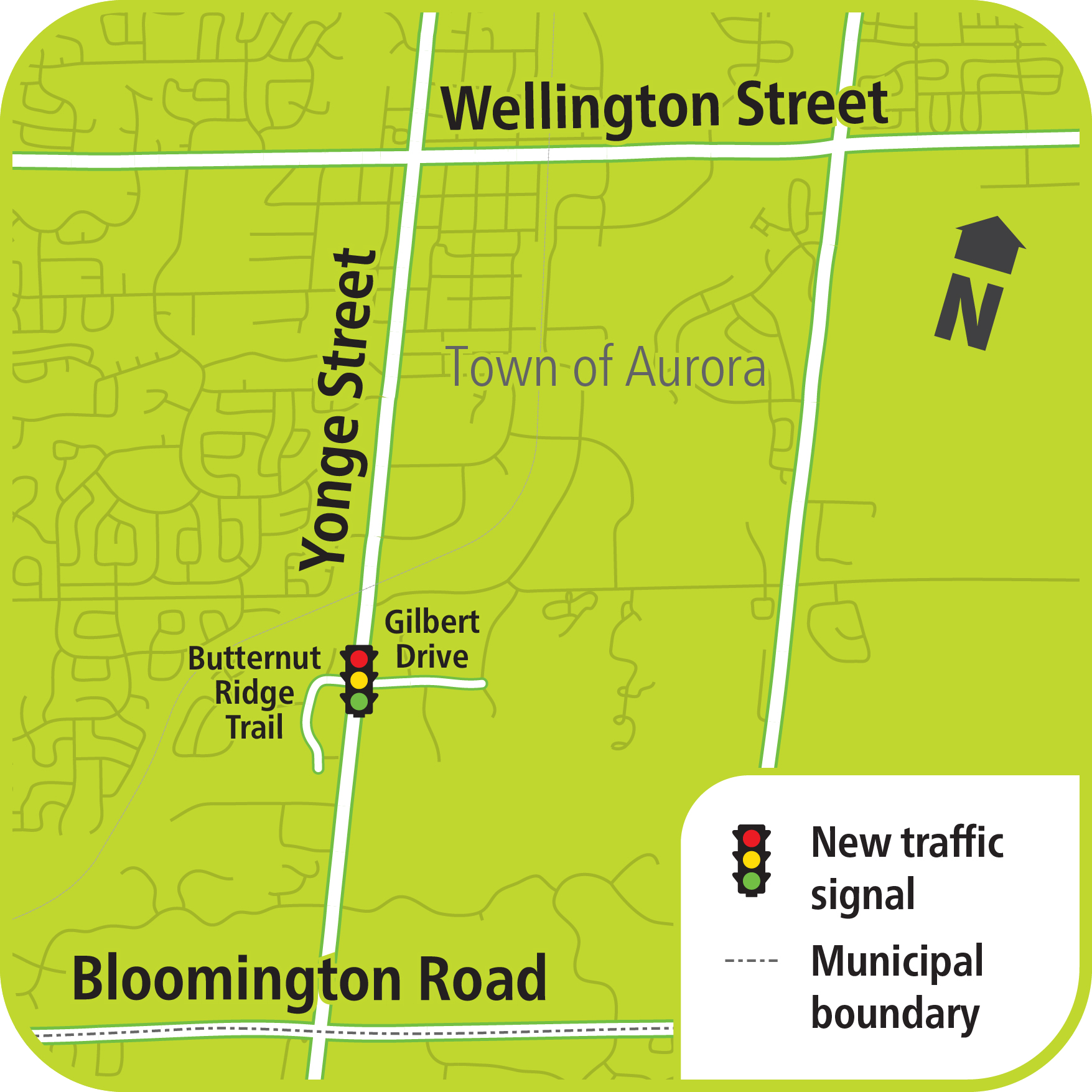 Map of Young and Butternut Ridge
