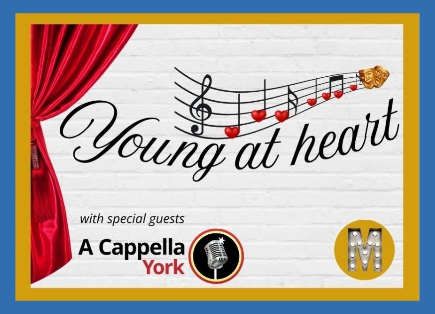 Graphic that says 'Young at heart'