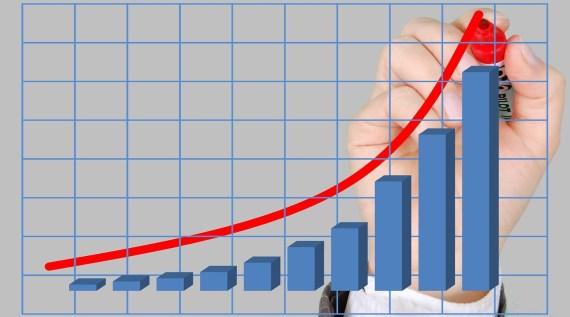 Budget Graph with lines going up