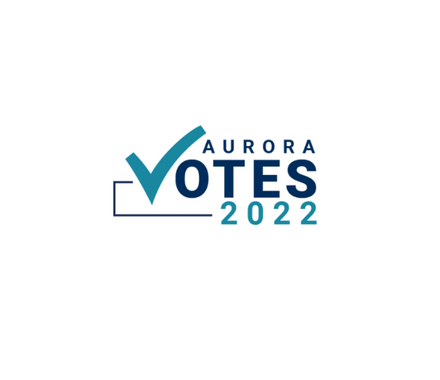 Aurora Votes 2022 logo