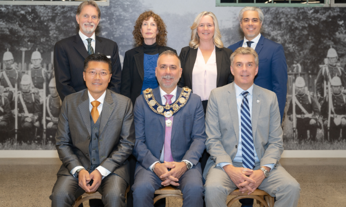 Town of Aurora Council members and Mayor