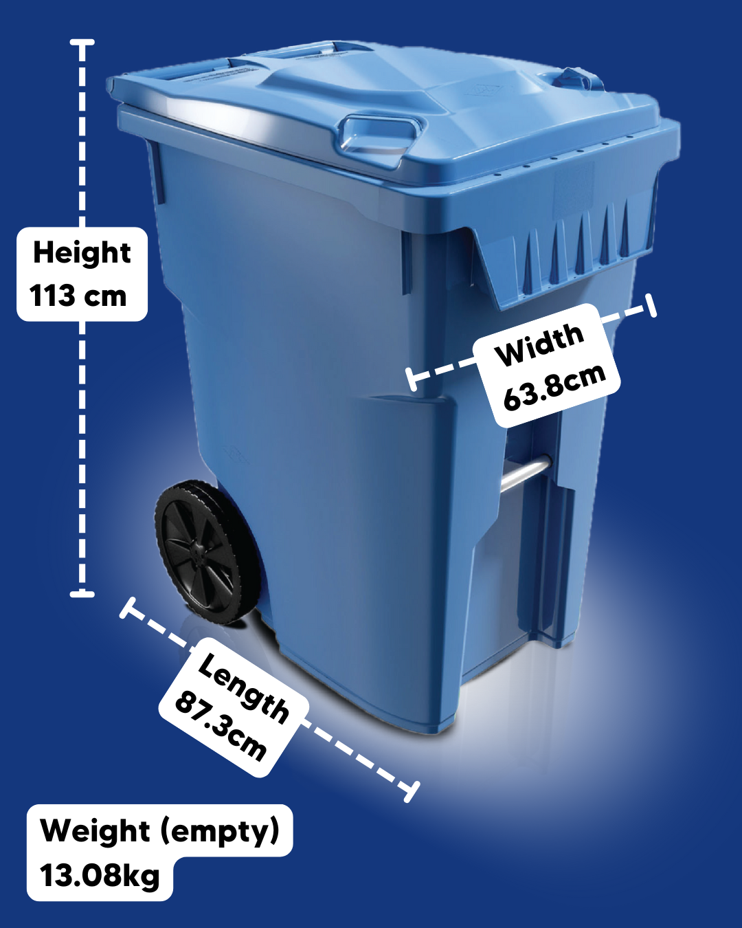 Image of Blue Bin cart