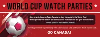 World Cup soccer series watch party promo ad