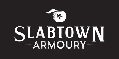 Slabtown Armoury logo on a black background