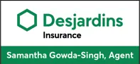 Desjardin Samantha Gowda-Singh logo in green and black