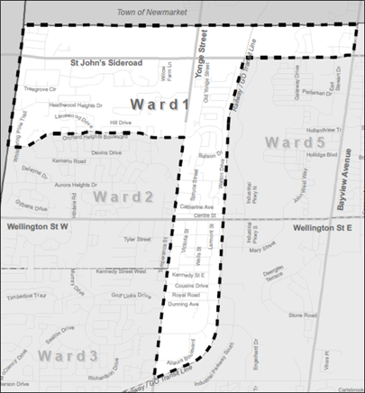 "Ward One area map"