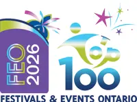 Festival and Events Ontario, top 100 logo
