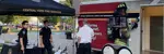 First responders fire service and fire truck at event