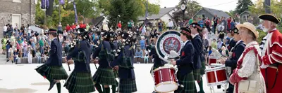 Town Crier and band at event opening ceremony