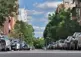 Road with Cars lined up